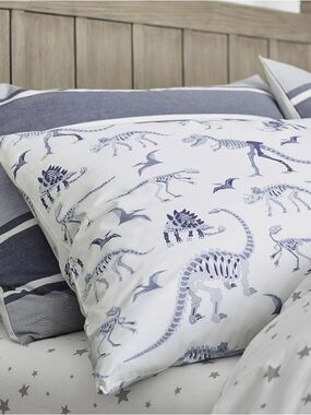 Pottery Barn Kids Dinosaur Bones Glow-in-the-Dark Sheet Set | Twin